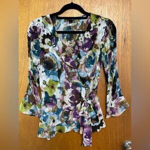 East 5th Purple and Green Blouse